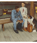 Norman Rockwell - Studio colorato per rompere i legami domestici. Stampa su tela