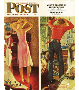 Stampa su tela: Norman Rockwell - Copertina per Saturday Evening Post