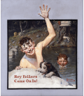 Norman Rockwell - Hey, Fellers, entra. Stampa su tela