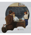 Norman Rockwell - Conoscenza è potere. Stampa su tela