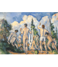 Stampa su tela: Paul Cézanne - Baigneurs