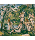 Paul Cézanne - Bagnanti 2. Stampa su tela