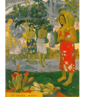 Printing on canvas: Paul Gauguin - Orana Maria (Hail Mary)