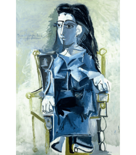 Printing on canvas: Pablo Picasso - Jacqueline sitting in a wheelchair