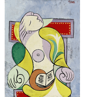 Printing on canvas: Pablo Picasso - Reading.
