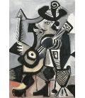 Picasso Pablo - La chitarra. Stampa su tela