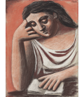 Picasso Pablo - Il lettore. Stampa su tela