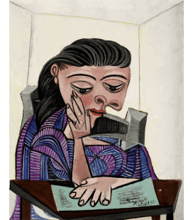 Stampa su tela: Picasso Pablo - Ragazza che legge