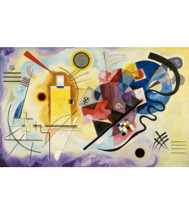 Stampa su tela: Vassily Kandinsky - Giallo-rosso-blu