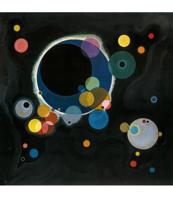 Stampa su tela: Vassily Kandinsky - Several Circles