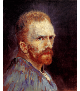 Stampa su tela: Vincent Van Gogh - Autoritratto 1887