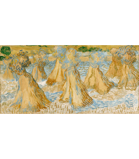 Stampa su tela: Vincent Van Gogh - Covoni di grano