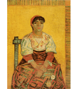 Stampa su tela: Vincent Van Gogh - Donna italiana