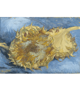 Stampa su tela: Vincent Van Gogh - Due girasoli recisi