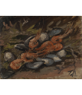 Printing on canvas: Vincent Van Gogh - Prawns and Mussels