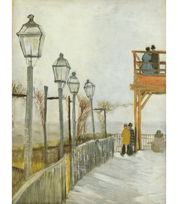 Printing on canvas: Vincent Van Gogh - Montmartre in the upper Mill