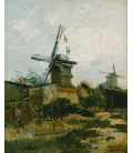 Printing on canvas: Vincent Van Gogh - Mills in Montmartre