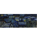 Vincent Van Gogh - Notte stellata su Rodano, particolare. Stampa su tela