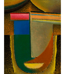 Stampa su tela: Von Jawlensky Alexej - Abstrakter Kopf