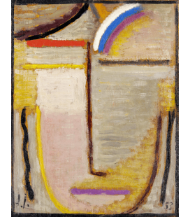 Stampa su tela: Alexej Von Jawlensky - Abstrakter Kopf Afrika