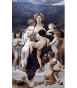 Stampa su tela: William Adolphe Bouguereau - The Motherland