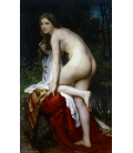 William Adolphe Bouguereau - Bagnante. Stampa su tela