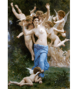 Stampa su tela: William Adolphe Bouguereau - Il nido della vespa