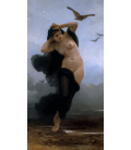 William Adolphe Bouguereau - La Notte. Stampa su tela