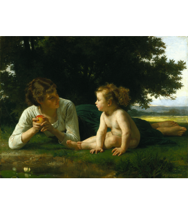 Stampa su tela: William Adolphe Bouguereau - Il nido della vespa
