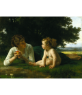 William Adolphe Bouguereau - Tentazione. Stampa su tela