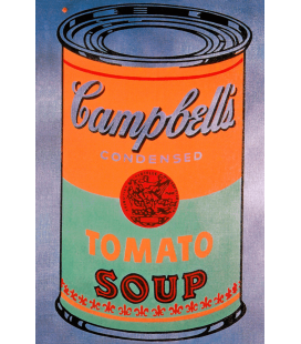 Andy Warhol - Campbell's Soup Can Tomato Orange. Stampa su tela