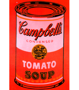 Andy Warhol - Campbell's Soup Can Tomato Red. Stampa su tela