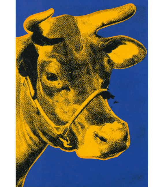 Andy Warhol - Cow. Stampa su tela
