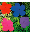 Andy Warhol - Flowers. Stampa su tela