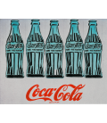 Andy Warhol - Five Cpke Bottle. Stampa su tela