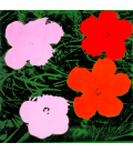Andy Warhol - Flowers. Stampa su tela