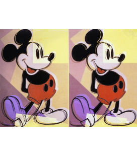 Andy Warhol - Mickey Mouse Pop. Stampa su tela
