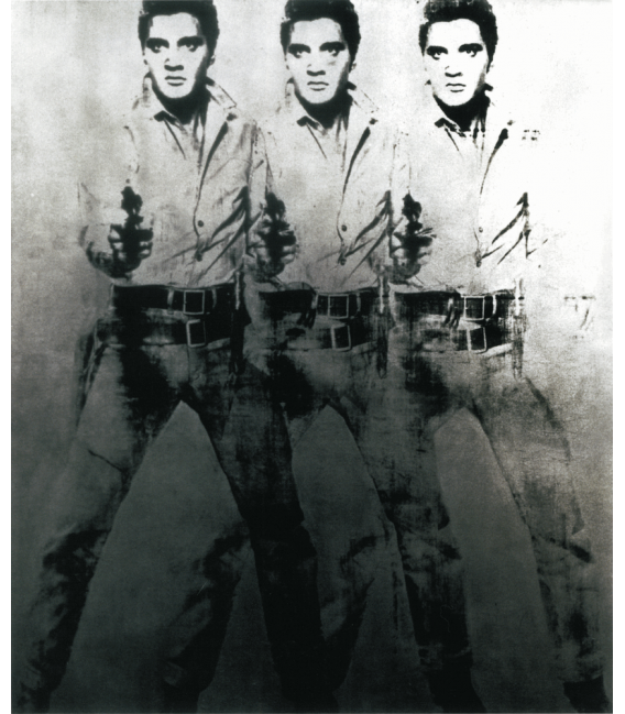 Andy Warhol - Triple Elvis. Stampa su tela