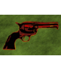 Andy Warhol - Gun. Stampa su tela