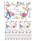 Carta di riso Decoupage: Pettirosso innamorato
