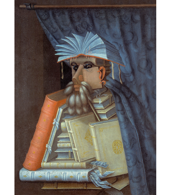 Stampa su tela: Giuseppe Arcimboldo - Il libraio