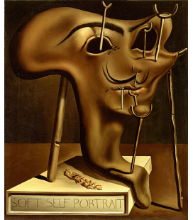 Salvador Dali - Autoritratto Soft. Stampa su tela