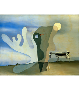 Salvador Dali - L'ariete (Mucca Spettrale). Stampa su tela