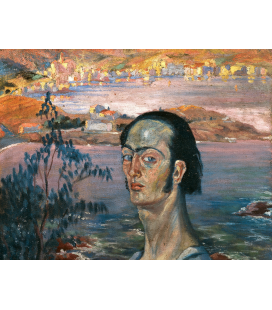 Salvador Dali - Autoritratto. Stampa su tela