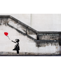 Banksy - Hope. Print on canvas