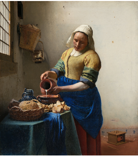 Jan Vermeer - La Lattaia. Stampa su tela