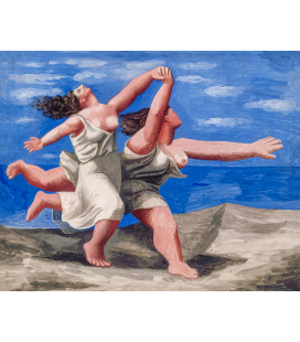 Stampa su tela: Picasso Pablo - Deux femmes courant sur la plage (La Course) (Two Women Running)