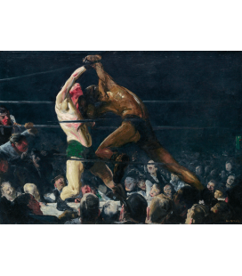 George Bellows - Entrambi i soci di questo club. Stampa su tela