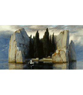 Arnold Bocklin - L'isola dei morti III. Stampa su tela