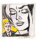 Roy Fox Lichtenstein - Studio della tensione. Stampa su tela